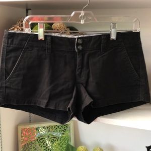 AE black chino shorty shorts